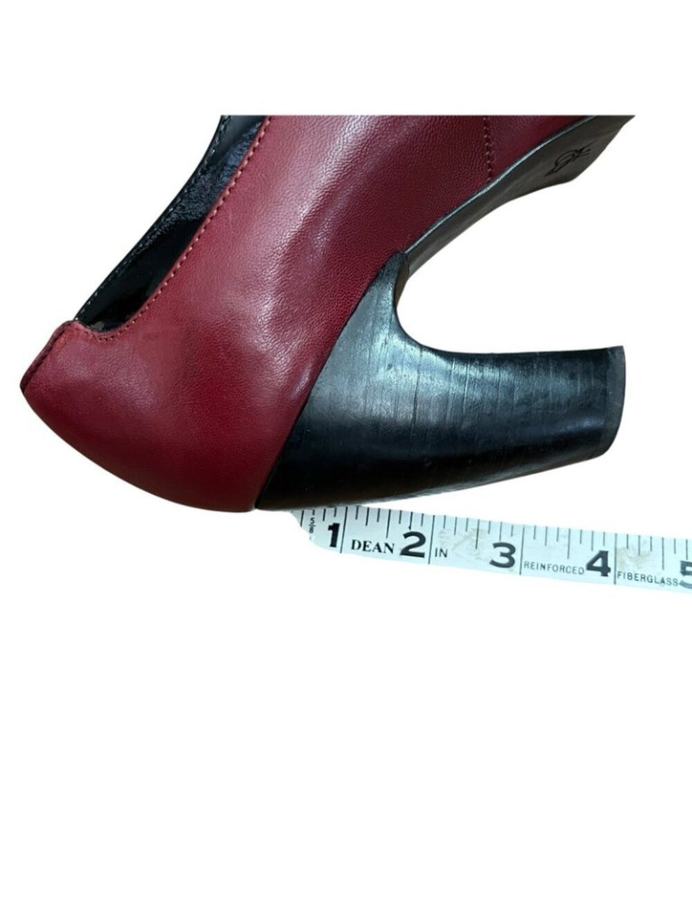 John Fluevog Arbus Leather T-Strap Heels In Red Women Sz 7.5 - Picture 15 of 15
